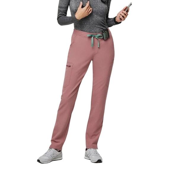 Figs Pants - FIGS Yola Skinny Scrub Pants Mineral Mauve Pink Women's XS Rare Retired PO 2228